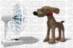 le chien et le ventilateur - Animovaný GIF zadarmo