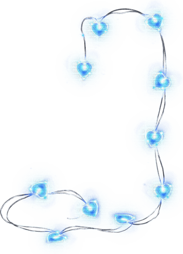 String.Christmas.Lights.Blue - png gratuito