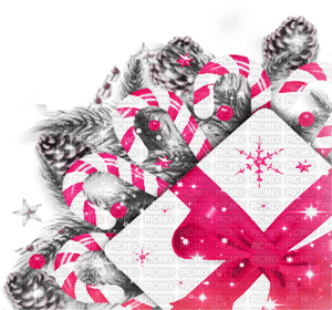 soave deco christmas winter corner cane candy - 免费PNG