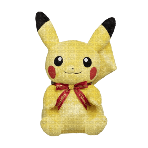 pikachu with ribbon plush - ücretsiz png