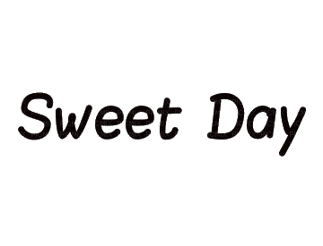 text sweet day noir black letter friends greetings - PNG gratuit