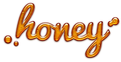 text honey letter deco tube - darmowe png