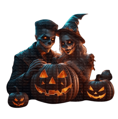 loly33 couple halloween - бесплатно png
