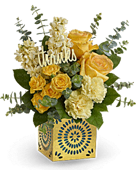 Kaz_Creations  Deco Flowers Vase Colours Thanks - png gratis