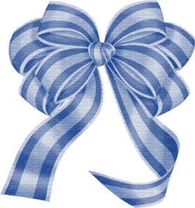 bow blue - 免费PNG