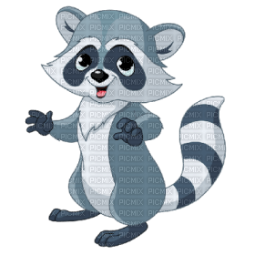 Kaz_Creations Raccoon Cartoon - zdarma png