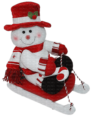 snowman-snögubbe-winter-vinter-deco-minou52 - Free PNG