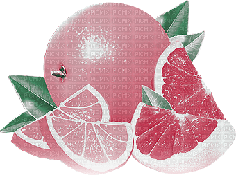 soave deco summer fruit pink green - PNG gratuit