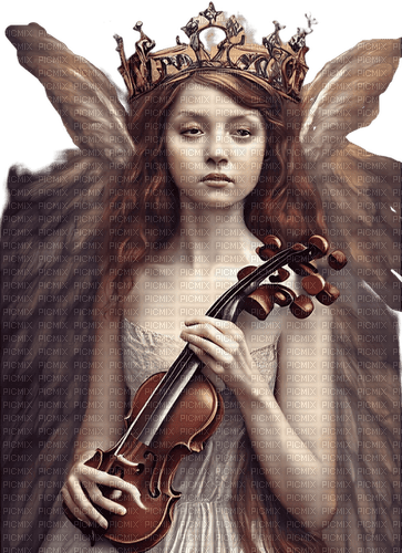 kikkapink fantasy angel music violin - nemokama png