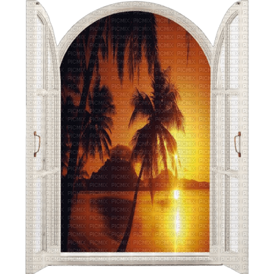chantalmi  fenêtre coucher de soleil - darmowe png
