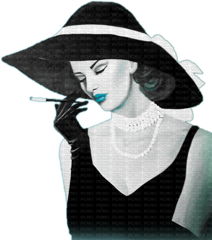 soave woman vintage fashion hat pearl smoke - фрее пнг