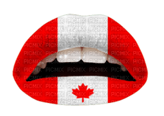 Kaz_Creations Lips Canada Colours - PNG gratuit