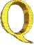 Kaz_Creations Alphabets Yellow Colours Letter Q - Ilmainen animoitu GIF