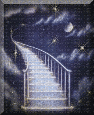 Escalier qui monte au ciel - GIF เคลื่อนไหวฟรี