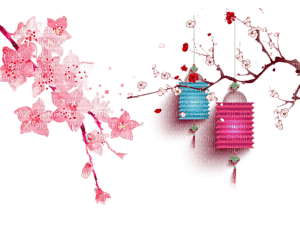 Sakura Lampions - png gratis