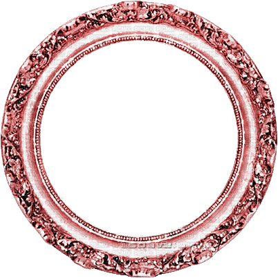 soave frame  vintage animated circle pink - GIF animasi gratis