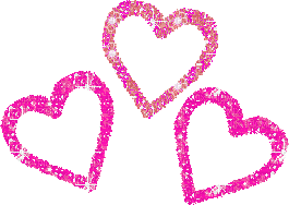 pink glitter hearts - Ingyenes animált GIF