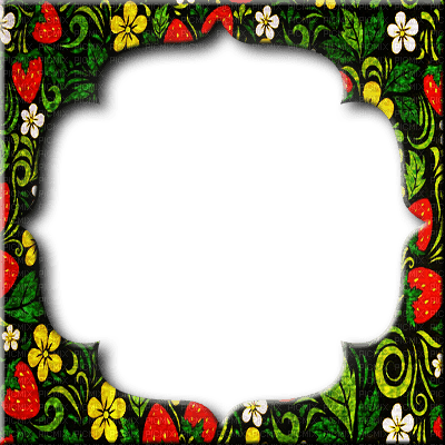 frame png strawberry - zadarmo png
