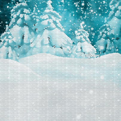 soave background animated winter forest - Gratis animerad GIF