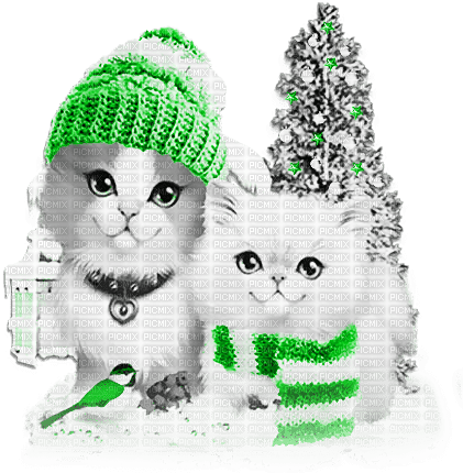 soave deco animals christmas winter tree cat - ingyenes png