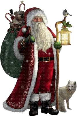 Père Noël_Santa Claus_Christmas_Noël_Blue DREAM 70 - png gratis