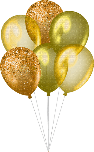 Balloons.Gold - gratis png