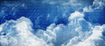blue sky clouds gif bg fond ciel nuages - Gratis animeret GIF