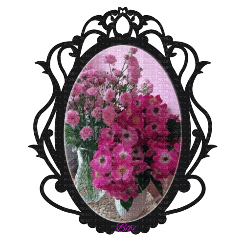 Miroir fleuri - nemokama png