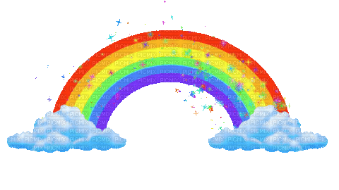 sparkly rainbow animation - Animovaný GIF zadarmo