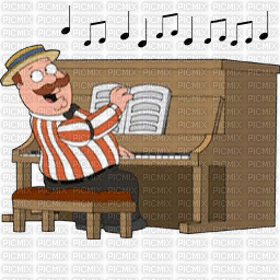 musik piano - Bezmaksas animēts GIF