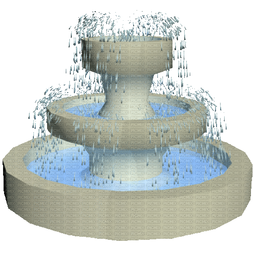 Water Fountain Garden - Бесплатный анимированный гифка