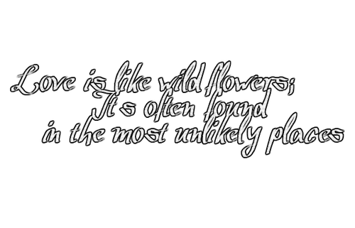 Love is like wildflowers - δωρεάν png