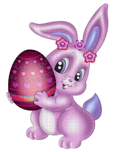 Hase pink, Ei, Ostern - PNG gratuit