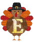 Lettre E. Thanks giving - zadarmo png