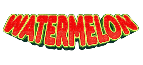 Watermelon.Text.deco.Victoriabea - PNG gratuit