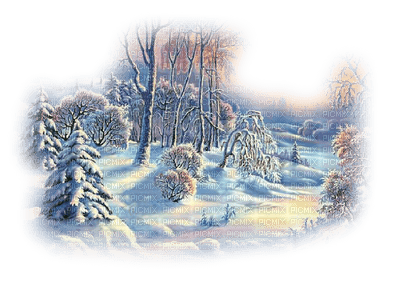 loly33 fond paysage hiver noel - Free PNG