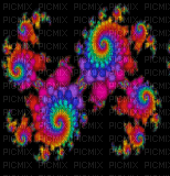 Rainbow Paisley Fractals - GIF เคลื่อนไหวฟรี