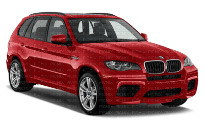 Red Metallic BMW X5M Car - бесплатно png