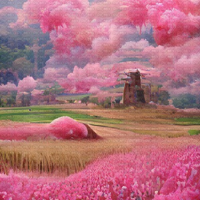 Pink Fantasy Field - darmowe png