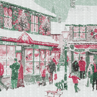 soave background animated vintage winter christmas - 免费动画 GIF