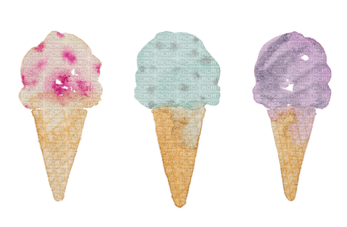 Aquarelle.Ice Cream.Watercolor.Victoriabea - zadarmo png
