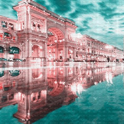 soave background animated rain  italy pink teal - Gratis animeret GIF