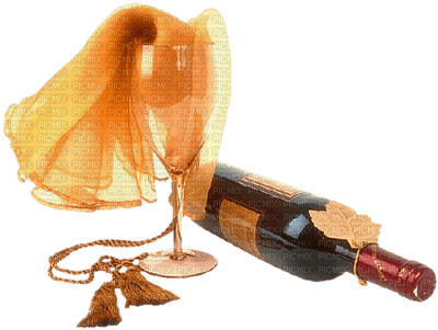 bottle and glass of wine - безплатен png