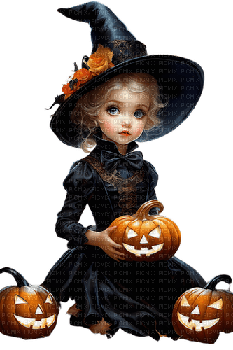 loly33 sorcière halloween - PNG gratuit