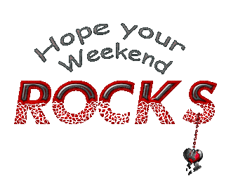 Tekst. Weekdays. Gif. Weekend Rocks. Leila - GIF animé gratuit