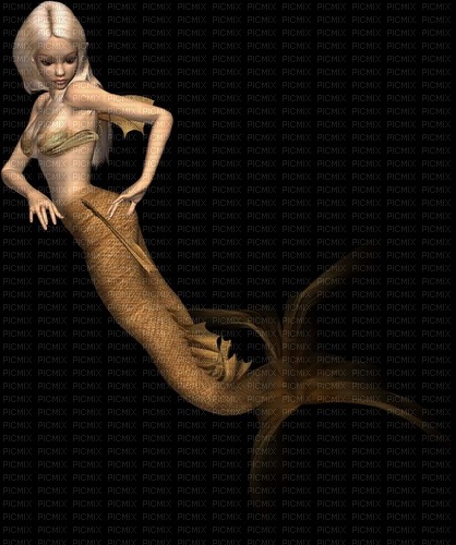 beige/brown mermaid - zdarma png