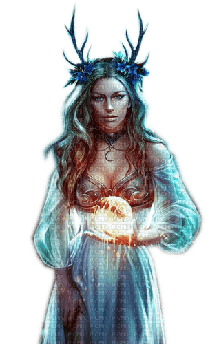Rena Magic Girl Woman Fairy Fee blue - gratis png