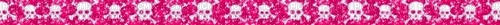 Pink skulls border - GIF animé gratuit
