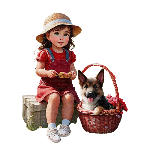 baby child kind dog milla1959 - Δωρεάν κινούμενο GIF