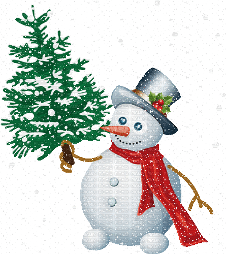 snowman gif - Безплатен анимиран GIF